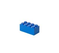 LEGO Mini Box 8 Knobs Blue - Versatile Small Storage Box for Snacks, Jewellery, Hair Accessories, and Souvenirs - Safe, Easy to Clean, 46 x 92 x 43 mm