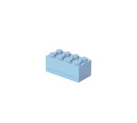 LEGO Mini Box 8 Knobs Light Royal Blue - Versatile Small Storage Box for Snacks, Jewellery, Hair Accessories, and Souvenirs - Easy to Clean, 46x92x43 mm