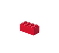 LEGO Mini Box 8 Knobs Red - Versatile Small Storage Box for Snacks, Jewellery, Hair Accessories, and Souvenirs - Safe, Easy to Clean, 46 x 92 x 43 mm