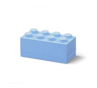 Lego Mini Box 8 Storage Brick Light Blue