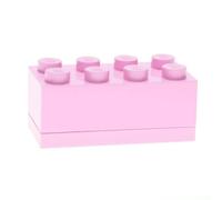 LEGO Mini Box 8 Storage Brick Light Pink - 4.6 x 9.2 x 4.3cm - Storage Brick - Light Pink