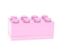 LEGO Mini Box 8 Storage Brick Light Pink - 4.6 x 9.2 x 4.3cm - Storage Brick - Light Pink