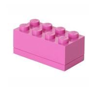 LEGO Mini Box 8 Knobs Bright Purple - Versatile Small Storage Box for Snacks, Jewellery, Hair Accessories, and Souvenirs - Easy to Clean, 46x92x43 mm