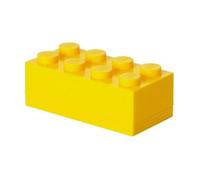 LEGO Mini Box 8 Storage Brick Yellow - 4.6 x 9.2 x 4.3cm - Storage Brick - Yellow