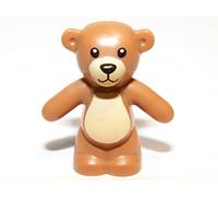 LEGO: Minifig Light Brown Teddy Bear - Boy/girl Friends Minifigure Toy Animal (Very Small)