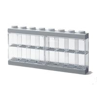 LEGO Minifigure 16 Compartment Display Case Grey