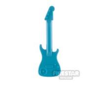 LEGO Minifigure Accessory Electric Guitar DARK AZURE