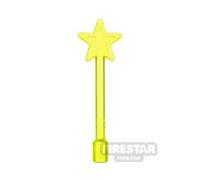 LEGO Minifigure Accessory Magic Wand TRANS NEON GREEN