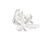 LEGO Minifigure Accessory Round 1x1 with Bar Handle on Long Stem TRANS