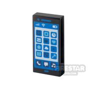 LEGO Minifigure Accessory Tile 1x2 Smartphone BLACK