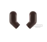 LEGO Minifigure Arms Pair Plain Monochrome DARK BROWN