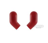 LEGO Minifigure Arms Pair Plain Monochrome DARK RED