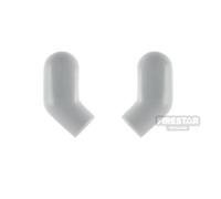 LEGO Minifigure Arms Pair Plain Monochrome LIGHT BLUEISH GRAY