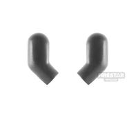 LEGO Minifigure Arms Pair Plain Monochrome PEARL DARK GRAY