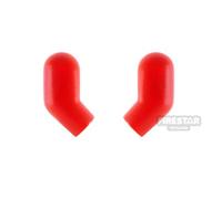 LEGO Minifigure Arms Pair Plain Monochrome RED