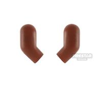 LEGO Minifigure Arms Pair Plain Monochrome REDDISH BROWN