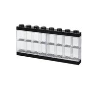 LEGO Minifigure Display Case 16 Black, Stackable Container for Wall or Desk, Space for 16 Minifigures, Home Office Display Cabinets LEGO storage