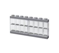 LEGO Minifigure Display Case 16 Grey, Stackable Container for Wall or Desk, Space for 8 Minifigures, Home Office Display Cabinets LEGO storage