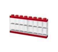 LEGO Minifigure Display Case 16 Red, Stackable Container for Wall or Desk, Space for 16 Minifigures, Home Office Display Cabinets LEGO storage