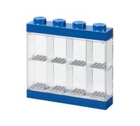 LEGO Minifigure Display Case 8 Blue, Stackable Container for Wall or Desk, Space for 8 Minifigures, Home Office Display Cabinets LEGO storage