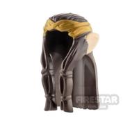 LEGO Minifigure Hair Headband with Pointy Elf Ears DARK BROWN