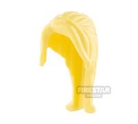 LEGO Minifigure Hair Long Ponytail with Side Fringe BRIGHT LIGHT YELLO