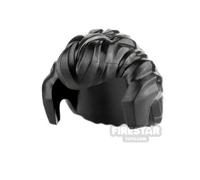 LEGO Minifigure Hair Swept Back with Sideburns and Widow's Peak BLACK