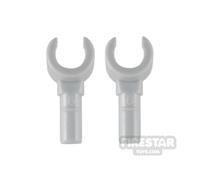 LEGO Minifigure Hands Pair Plain Monochrome LIGHT BLUEISH GRAY