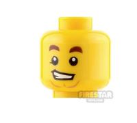 LEGO Minifigure Head Lopsided Grin with Teeth YELLOW