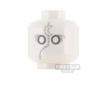 LEGO Minifigure Head Mr Knight WHITE