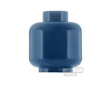 LEGO Minifigure Head Plain Monochrome DARK BLUE