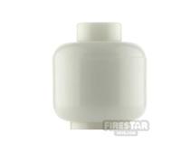 LEGO Minifigure Head Plain Monochrome Glow In The Dark GLOW IN THE DAR