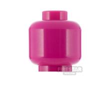 LEGO Minifigure Head Plain Monochrome MAGENTA