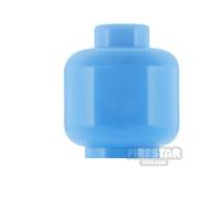 LEGO Minifigure Head Plain Monochrome MEDIUM BLUE