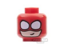 LEGO Minifigure Head The Flash RED