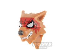 LEGO Minifigure Head Werewolf Spiderman MEDIUM DARK FLESH