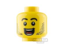LEGO Minifigure Head Wide Open Mouth Grin YELLOW