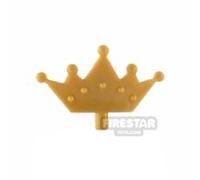 LEGO Minifigure Headgear Accessory Crown Tiara PEARL GOLD