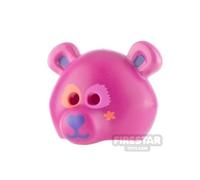 LEGO Minifigure Headgear Bear Mascot Costume Mask MAGENTA