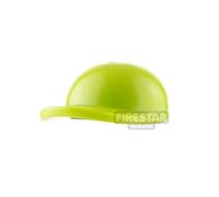 LEGO Minifigure Headgear Cap Short Curved Bill LIME