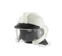 LEGO Minifigure Headgear Fire Helmet with Neck Protection WHITE