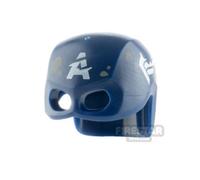 LEGO Minifigure Headgear SH Captain America Helmet Worn DARK BLUE