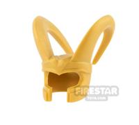LEGO Minifigure Headgear SH Loki Horned Helmet PEARL GOLD