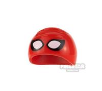 LEGO Minifigure Headgear SH Spider-Man Raised Mask Swim Cap RED
