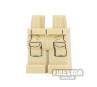 LEGO Minifigure Legs with Large Pockets TAN
