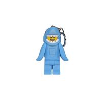 LEGO® Minifigure Shark Suit Guy Keyring Light in Light Blue lego® Light Blue