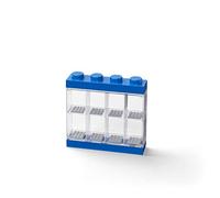 LEGO Minifigure Stackable Display Case with 8 Knobs, in Blue