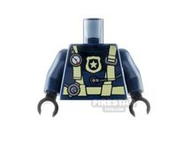 LEGO Minifigure Torso Diving Suit with Police Badge DARK BLUE