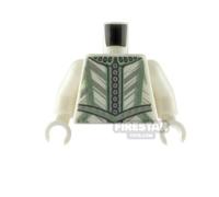 LEGO Minifigure Torso Doublet with Stripes GLOW IN THE DARK WHITE