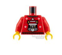 LEGO Minifigure Torso Holiday Sweater RED